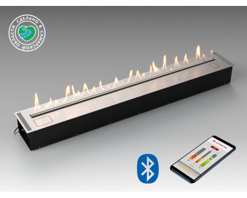 Автоматический биокамин Lux Fire Smart Flame 1900 RC INOX