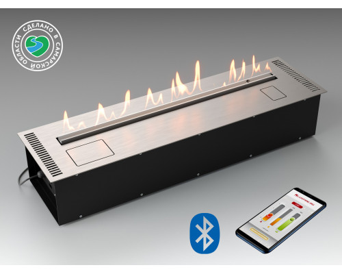 Автоматический биокамин Lux Fire Smart Flame 1000 RC INOX