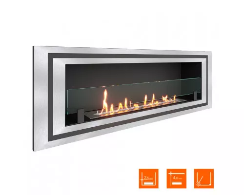 Биокамин встраиваемый SteelHeat LONG-D 1200 Small Биокамин встраиваемый SteelHeat LONG-D 1200 Small