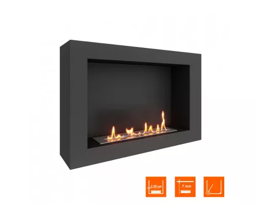 Биокамин SteelHeat WALL ONE 800 черный Биокамин SteelHeat WALL ONE 800 черный