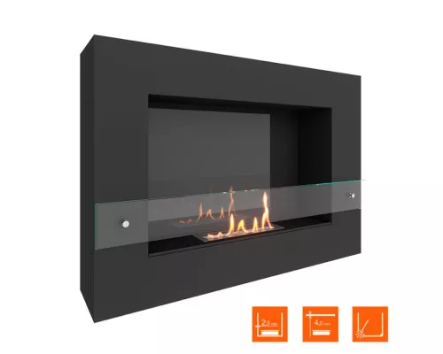 Биокамин SteelHeat WALL GRAND 900 LITE черный Биокамин SteelHeat WALL GRAND 900 LITE черный