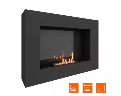 Биокамин SteelHeat WALL GRAND 900 LITE черный Биокамин SteelHeat WALL GRAND 900 LITE черный