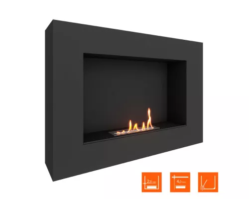 Биокамин SteelHeat WALL GRAND 900 LITE черный Биокамин SteelHeat WALL GRAND 900 LITE черный