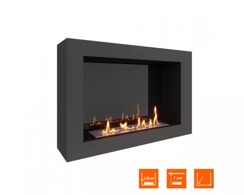 Биокамин SteelHeat WALL ONE 800 черный Биокамин SteelHeat WALL ONE 800 черный