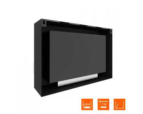 Биокамин SteelHeat WALL ONE 800 черный Биокамин SteelHeat WALL ONE 800 черный
