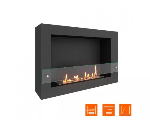 Биокамин SteelHeat WALL ONE 800 черный Биокамин SteelHeat WALL ONE 800 черный